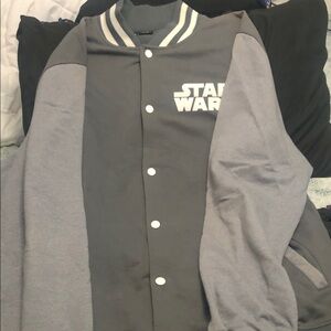 Star Wars Gray varsity Bomber Jacket